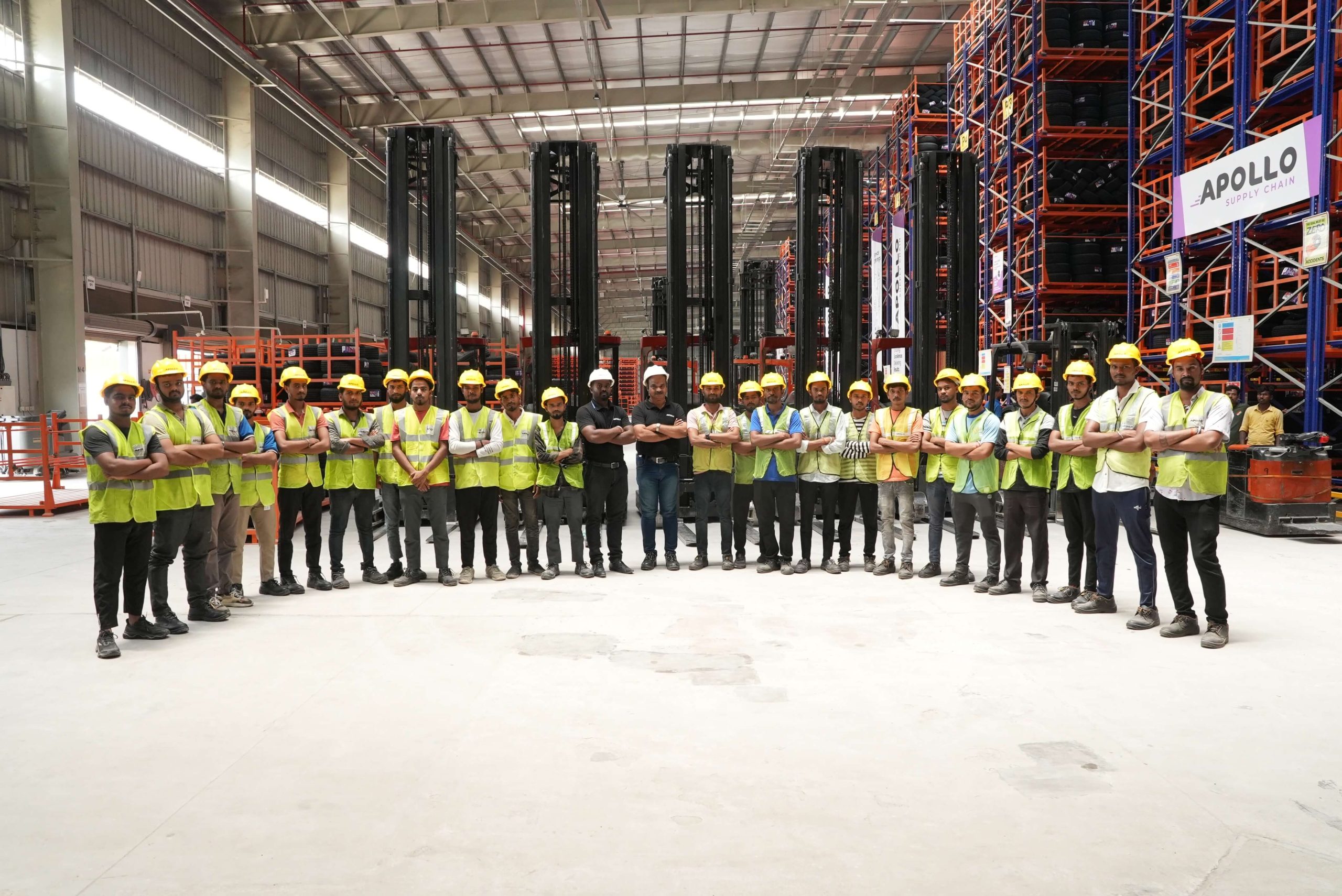 Apollo Supply Chain warehouse team supporting integrated supply chain and logistics operations in India