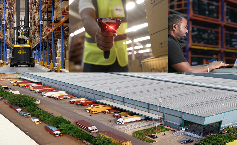 Warehouse and logistics operations managed by a third-party logistics provider